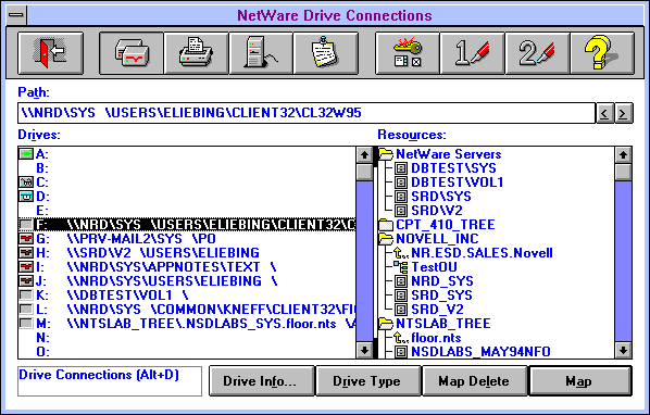 novell netware features