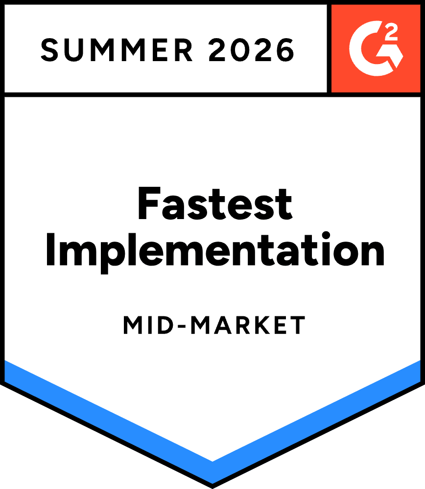 Fastest Implementation Mid-Market Summer 2026